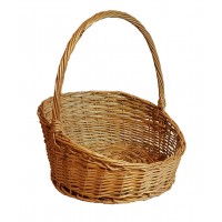 Cos din rachita model rotund inalt in spate